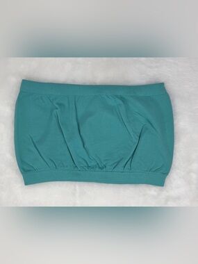 Yahada Pool Blue Strapless Tube Tank Top